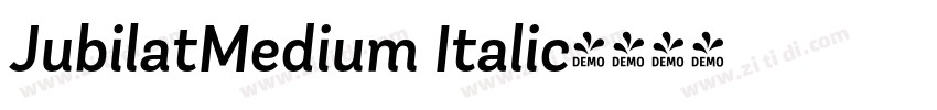 JubilatMedium Italic字体转换